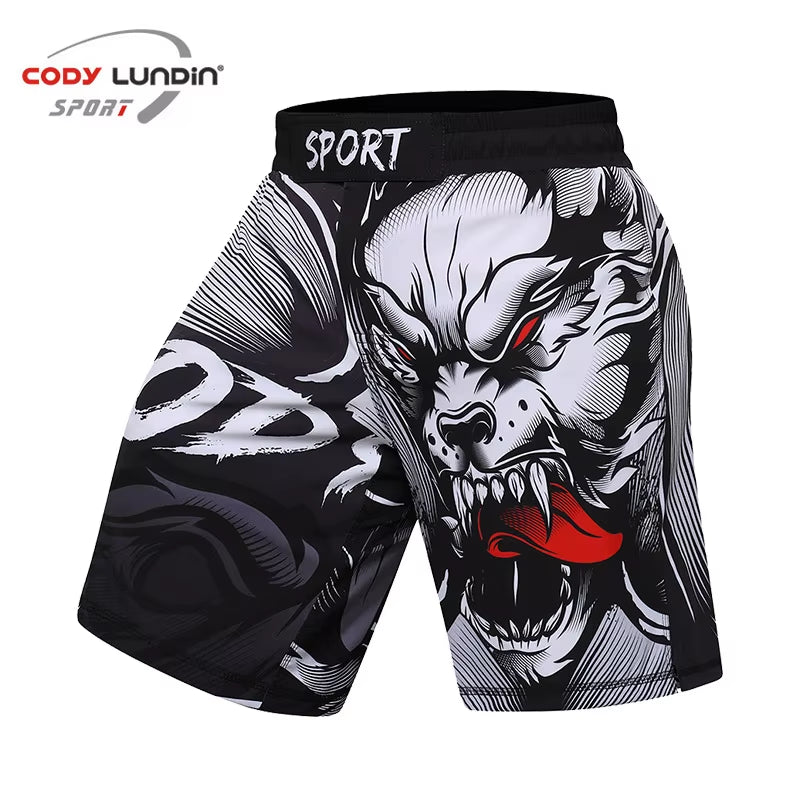 MMA BJJ GI Rashguard T Shirts+Muay Thai Shorts Rash Guard Clothing Boxing Jerseys MMA Compression T-Shirt Men Kickboxing Sets