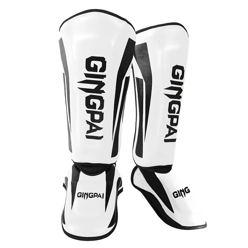 Kickboxing Boxing Shin Guard Pads Muay Thai Martial Arts Sanda Wushu Leg Protector Taekwondo Ankle Guards Muay Thai Leggings