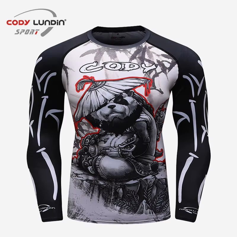 MMA BJJ GI Rashguard T Shirts+Muay Thai Shorts Rash Guard Clothing Boxing Jerseys MMA Compression T-Shirt Men Kickboxing Sets