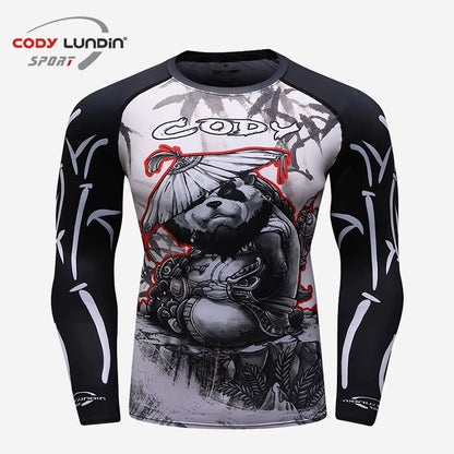 MMA BJJ GI Rashguard T Shirts+Muay Thai Shorts Rash Guard Clothing Boxing Jerseys MMA Compression T-Shirt Men Kickboxing Sets