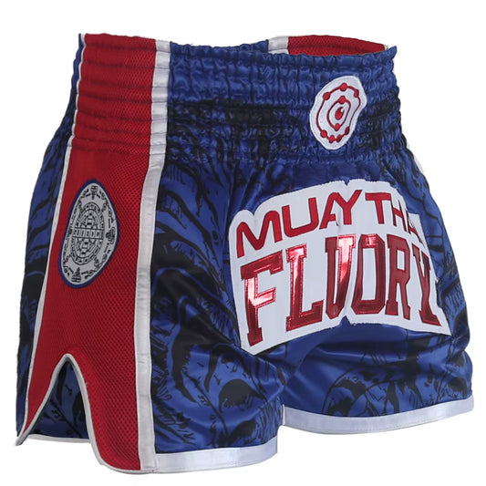 FLUORY Muay Thai Shorts Free Combat Mixed Martial Arts Boxing Training Match Pants Men and Women