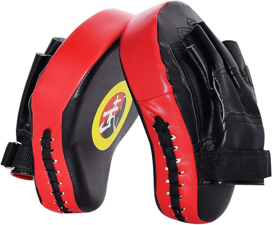 2PCS Curved Punching Mitts Boxing Pads Hand Target Gloves Training Focus Pads for Kickboxing Muay Thai MMA Martial Art UFC for Kids, Men & Women